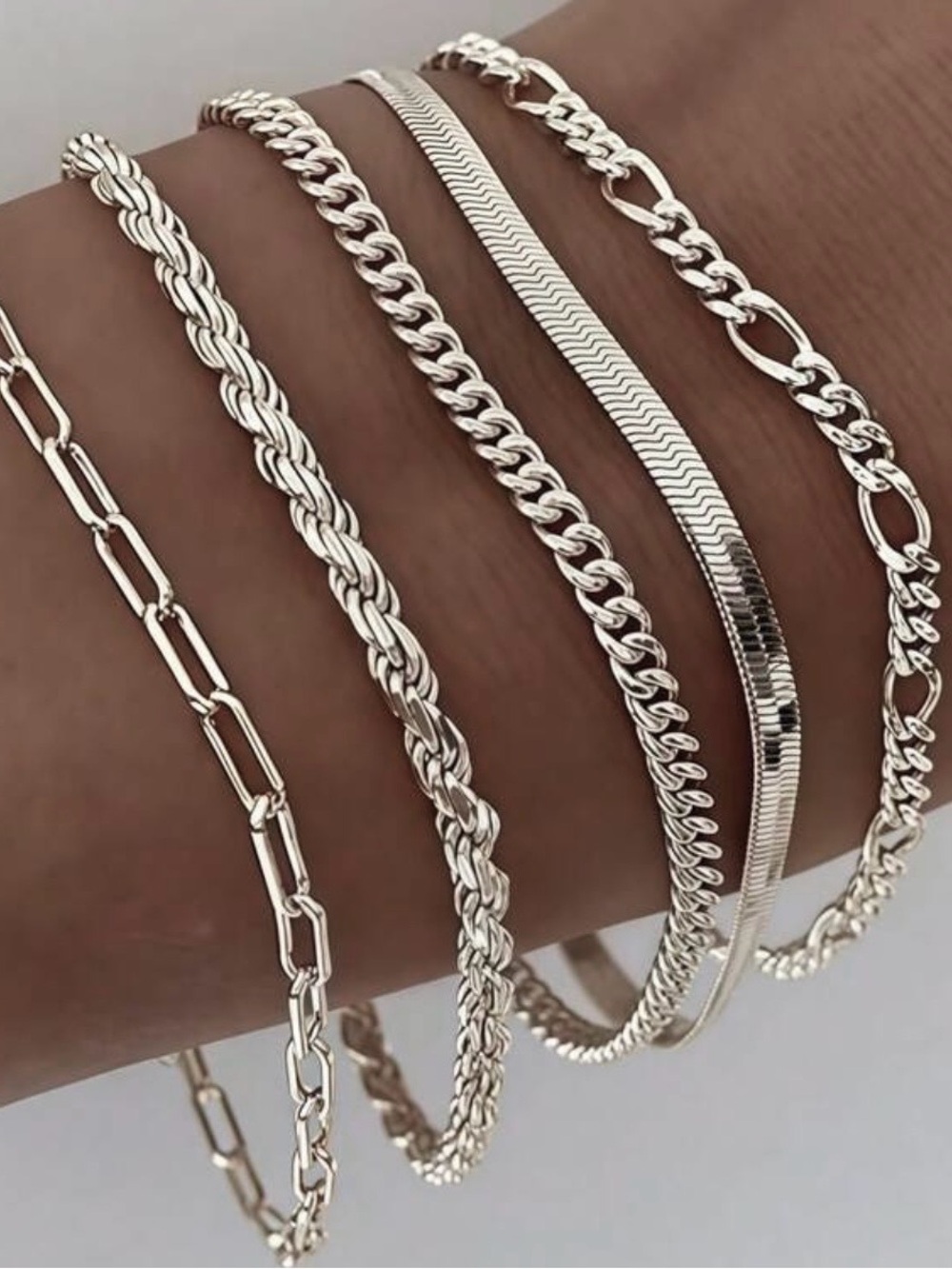 5pcs Stainless Steel Bracelets